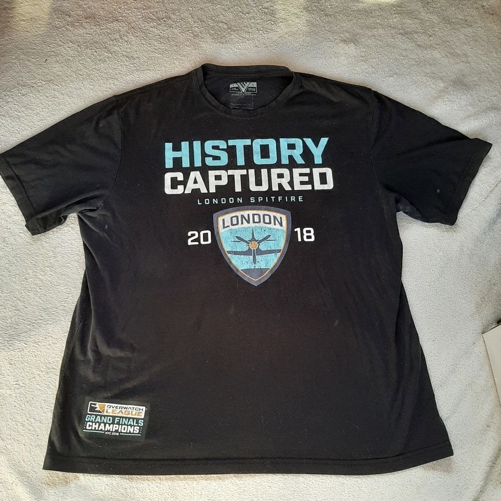 Overwatch London Spitfire Grand Champions 2018 Shirt Size L
